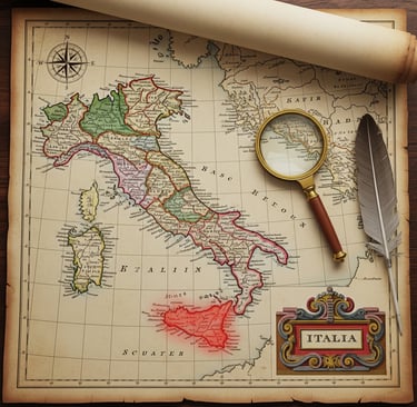 Map of Italy to show where Sicily is located.
