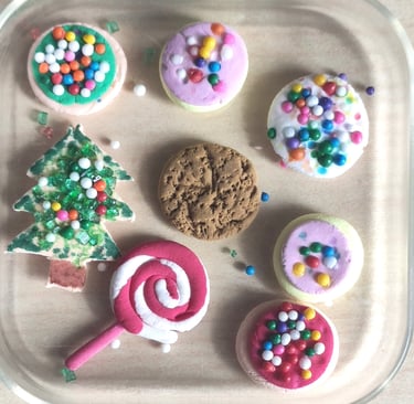 Air-Dry Clay Christmas mini cookies
