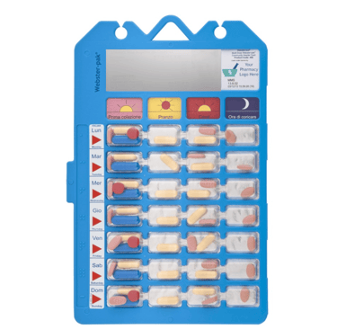 Organized Webster-Pak for Daily Medication Management