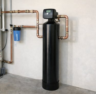 Whole house water filtration system installed in Culver City home