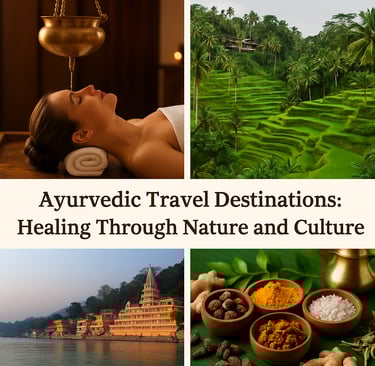 Travel destinations for Ayurveda Kerala and Rishikesh
