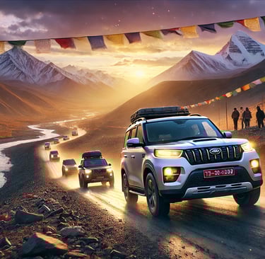 New Delhi to London via Tibet Himalayas