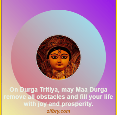 Durga Tritiya Wishes in English