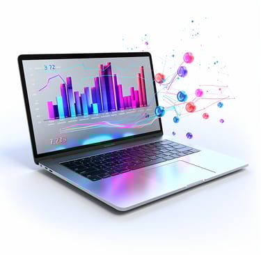 a-macbook-screen-having-numbers-and-charts-flying-out-style-realistic-drawing-white-background-ai-drawing