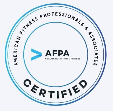 American Fitness Professionals & Associates certified