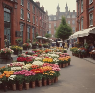 floriography flower street scene