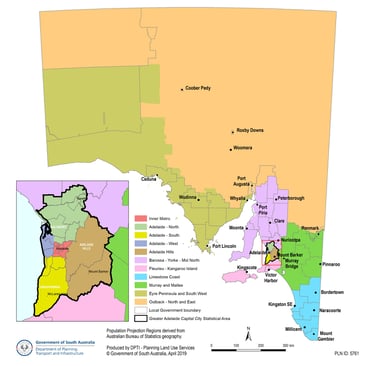 Greater Adelaide Regions - South Australia