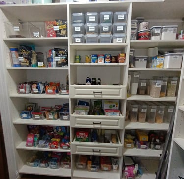 Organized pantry by RevampT Spaces Cincinnati  Northern KY