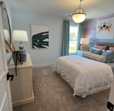 Calm organized bedroom RevampT Spaces in Northern KY