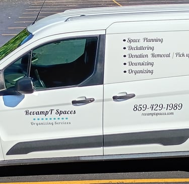 RevampT Spaces Van -Tina Wilmhoff -RevampT Spaces Organizing Services