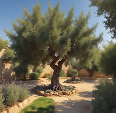 A happy customer standing in a beautifully maintained garden.