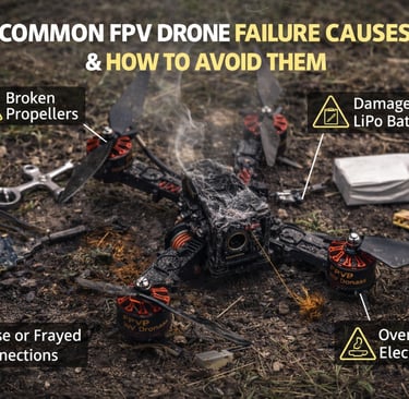 Dažniausios FPV dronų gedimų priežastys ir kaip jų išvengti