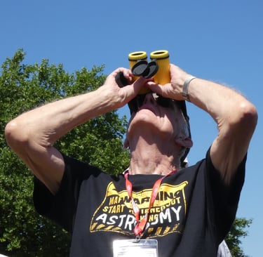 Alan Looking through solar binoculars