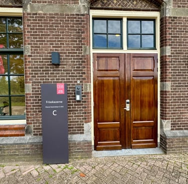 Olsen Organics B.V. Netherlands office entry door - at World Food Center