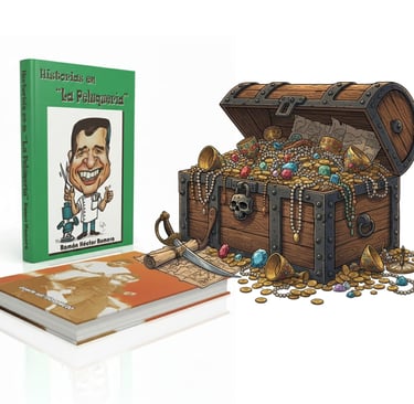 Imagen: Libros y Cofre con Tesoros