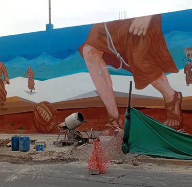 Mural en Club Juventud Antoniana 2026
