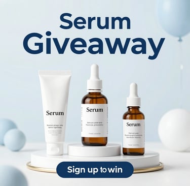 A microbiome Serum Giveaway! Sign up for a chance to win,