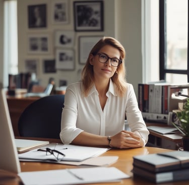A group of people sitting around a table engaged in a discussion, with colorful sticky notes spread out in front of them. One person is pointing at a note, while others listen attentively. The setting appears to be a collaborative environment, possibly a workshop or brainstorming session.