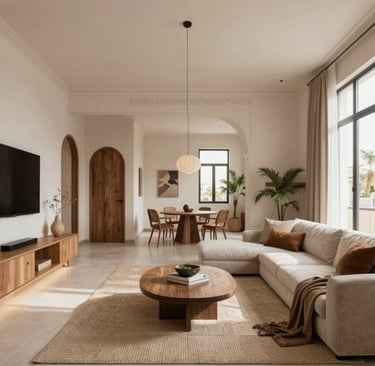 Bright living room with modern inventory