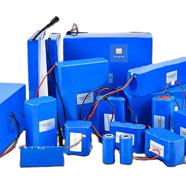 multiple lithium battery packs stacked together