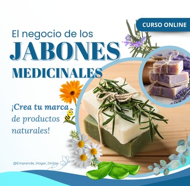 a bunch of soap bars with flowers and herbs