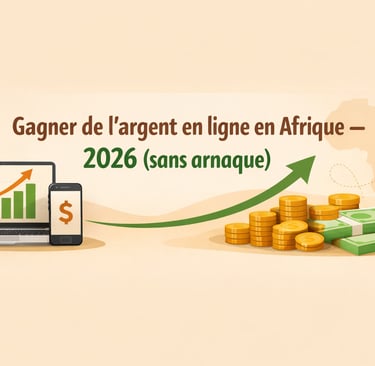 Gagner de l’argent en ligne en Afrique en 2026 (sans arnaque) : guide, méthodes fiables et plan 30 j