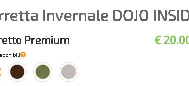    prezzo berretta invernale dojo inside