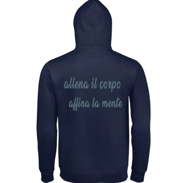 felpa con cappuccio Premium back navy