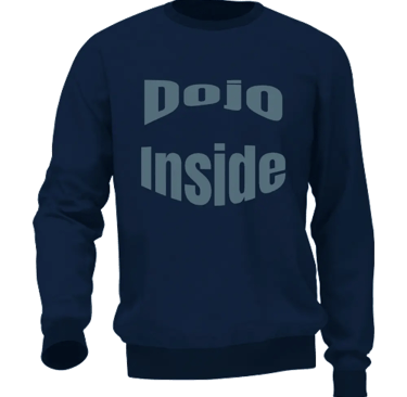 felpa senza cappuccio unisex  front blue