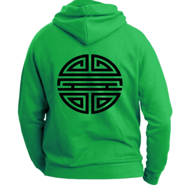 felpa con cappuccio unisex back lunga vita