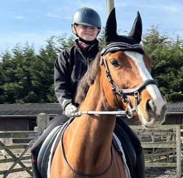 Rosie Shaw on her horse