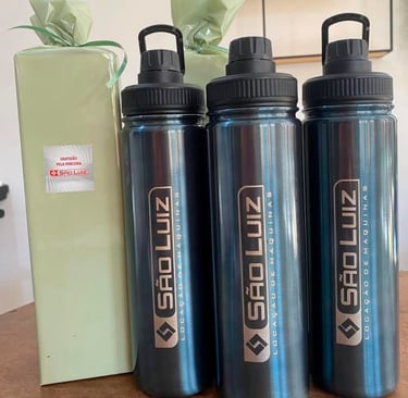 garrafa térmica personalizada com logomarca em Piracicaba