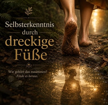 Selbsterkenntnis durch dreckige Füsse - bild mit Füssen durch Pfützen spazieren