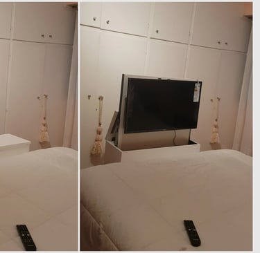 box de tv con elevador tipo tv lift