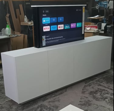 Mueble multimedia con XF 80 para tv de 50"