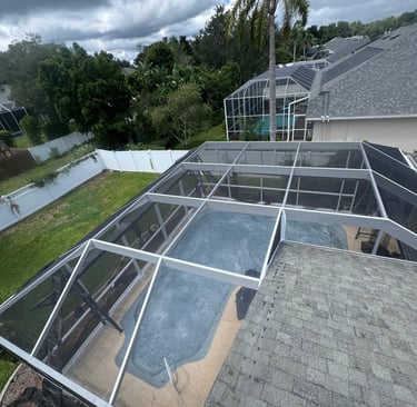 Pool enclosure rescreening service in Orlando
