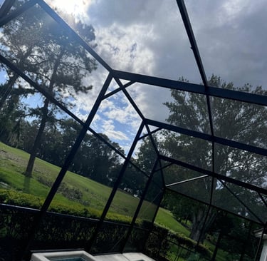 Pool deck and cage painting project completed