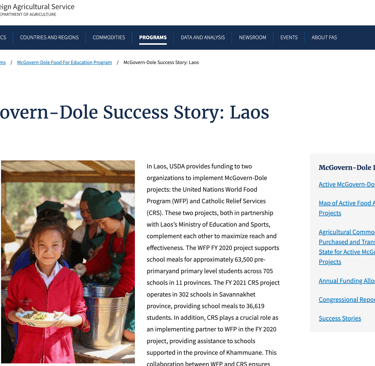 McGovern-Dole Success Story: Laos
