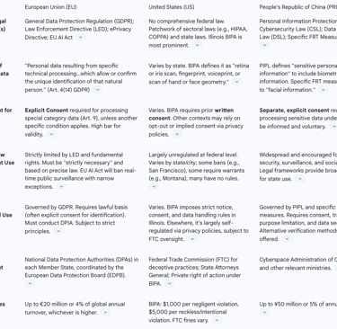 de facto global standard for democratic nations, shaping the design and deployment of FRT worldwide.