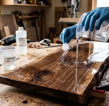 Epoxy adhesive for wood, glass, metal and lamination 