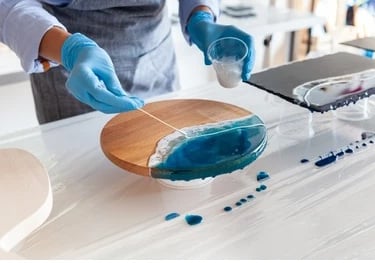 Epoxy resin and hardener for art and craft applications