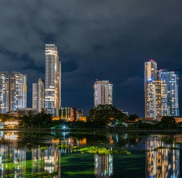 City of Colombo at night