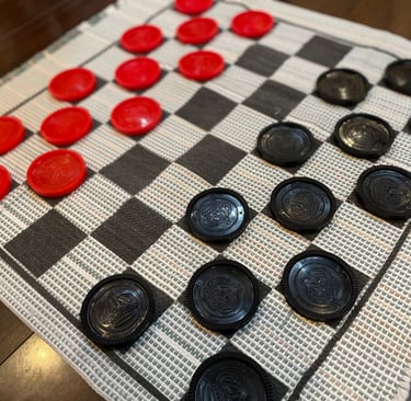 Jumbo Checker Game Rug