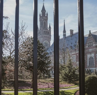 Headquarters of the ICJ, The Peace Palace in the Hague, Netherlands Pic by Den Harrson