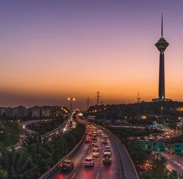 Tehran at night Photo by Mohammad Amirahmad