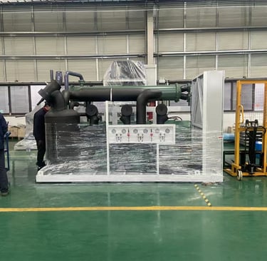 Condensing unit for blast freezer