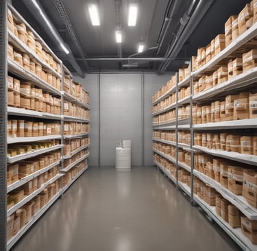 ice cream storage cold room for frozen product warehousing