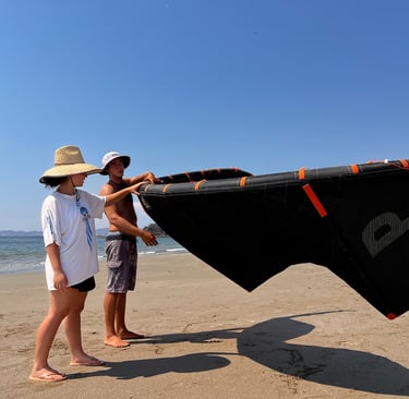 Learning kitesurfing basics