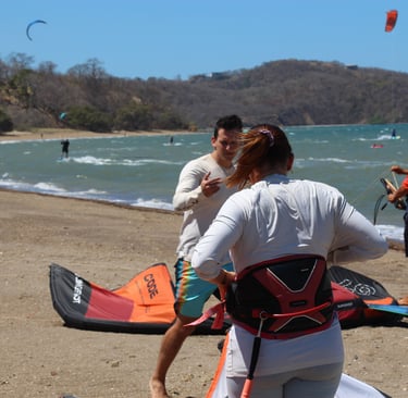 gearing up kitesurfing equipment