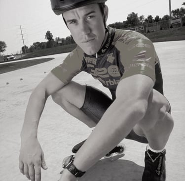 portrait of an inline skater at the John Rose Oval